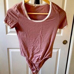 Baby pink tshirt bodysuit